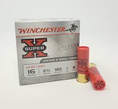 Winchester 16 Gauge Ammunition Super-X XU168 2-3/4" 1oz #8 25 rounds