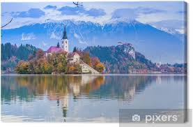 Koper (eslovenia) información y mapa. Cuadro En Lienzo Con El Lago Bled Eslovenia Europa Pixers Vivimos Para Cambiar