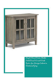 Durable sterilite 4 plastic drawer shelves wide weave storage tower white. Simpli Home Warm Shaker Solid Wood 32 Inch Wide Rustic Low Storage Cabinet In Distressed Grey Grays Simpli Home Storage Cabinet Storage