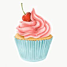 Hand Drawn Cupcake Sticker Design Element With White Border Free Image By Rawpixel Com Manotang How To Draw Hands Cupcake Painting Cupcake Vector