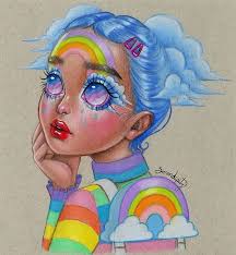 Popsurrealism Artist On Instagram My 20k Drawthisinyourstyle Is Here If You Want To Participate Just Draw In 2020 Girls Cartoon Art Hippie Painting Grunge Art