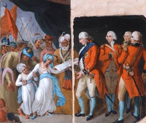 File:Mather-brown-lord-cornwallis-receiving-the-sons-of-tipu-as-hostages-1792.jpg - Wikimedia Commons