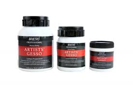 It is used in painting as a preparation for any number of substrates such as wood panels, canvas and sculpture as a base for paint and other materials that are applied over it. Brustro Artists Gesso Professional Quality Open Stock Creative Hands