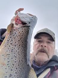 huge brown trout off Milwaukee Harbor