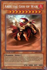 Ares The God Of War Advanced Cards Design Yugioh Cards Cards Magic Cards