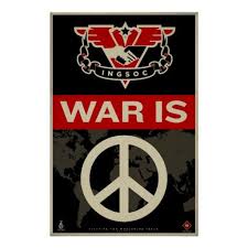 Ingsoc War Is Peace Freedom Is Slavery Ignorance Is Strength Insoc 1984 Propaganda Print Zazzle Com Propaganda Posters Ingsoc Propaganda