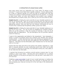 Make sure your cover letter stays on track! 1 Critical Part Of A Good Cover Letter