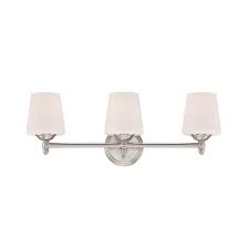 Designers Fountain Darcy 3 Light Brushed Nickel Bath Bar Light 15006 3b 35 The Home Depot Vanity Lighting Designers Fountain Bath Vanity Lighting