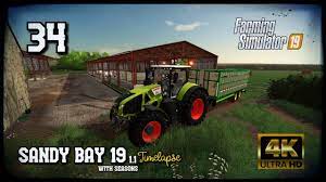 Selling Cows Calves Making Selling Straw Pellets Sandy Bay 19 With Seasons Fs19 4k Timelapse Youtube