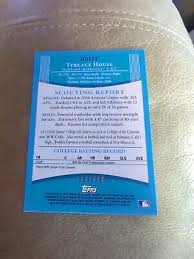 2008 (ATHLETICS) Bowman Draft Prospects Blue #BDPP8 Tyreace House DP/399