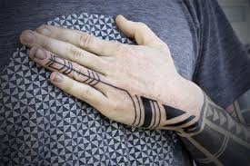 Circle Triangle Square Tribal Hand Tattoos Hand Tattoos Hand Tattoos For Guys