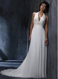 184 99 Seductive Applique Halter V Neck Beads Working Empire Wasit Sheath Chiffon Sat Halter Top Wedding Dress Empire Waist Wedding Dress Wedding Dress Prices