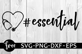 Essential Svg Free Stethoscope Heart Svg Doctor Svg Instant Download Silhouette Cameo Shirt Design Nurse Svg Free Vector Files 0747 Freesvgplanet