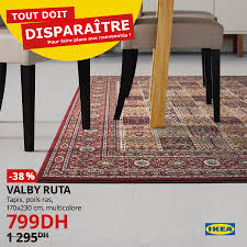 Ameublement ikea souhaiterait ouvrir cinq magasins à terme au maroc, assure le portail d'information telquel.ma qui cite une source au sein du management du géant suédois de meubles en kit. Soldes Ikea Maroc Tapis Valby Ruta 170x230cm 799dhs Au Lieu De 1295dh