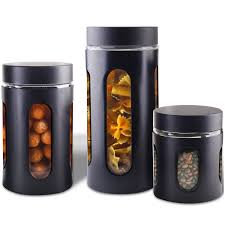 Shop for 4 piece kitchen canister sets at walmart.com. Black Kitchen Canisters Jars You Ll Love In 2021 Wayfair
