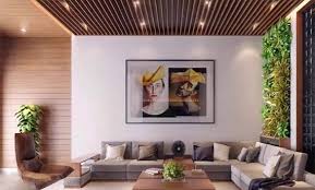 Model Plafon Kayu Ruang Tamu Minimalis Interior Desain Ruang Tamu Rumah