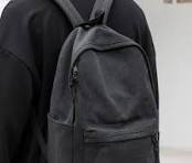 Large Capacity Backpack Durable Waterproof Camouflage Computer Bag Student  Black Basic Style Cotton Canvas Backpack with Custom