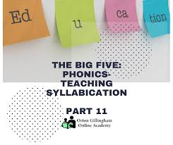 One of the noted difficulties of english spelling is a high number of silent letters, they make the spelling of words different from their pronunciation. The Big Five Phonics Teaching Syllabication Orton Gillingham Online Academy