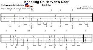 Knocking On Heaven S Door Flatpicking Guitar Tab Guitar Tabs Guitar Tabs Acoustic Guitar