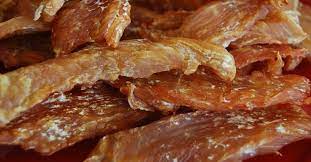 Homemade Chicken Jerky Recipe For Dogs Recipe Chicken Jerky Recipe Chicken Treats Jerky Recipes