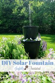 The solar pond fountain kit includes a solar panel, a pump with led lights, and five fountain heads, as well as tubing and other necessary pieces to install the fountain into your pond. Diy Solar Fountain With Planter How To Make A Solar Water Fountain Joyfully Treasured Diy Solar Water Fountain Water Fountains Outdoor Solar Fountain