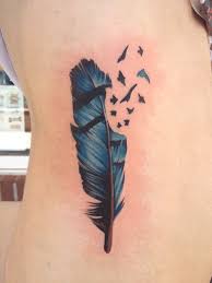 Birds And Their Meanings Tattoo Blue Feather Tattoo Feather Tattoos Cool Tattoos Trendy Tattoos