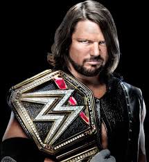 Aj Styles As The Wwe World Champion Wrestling Wwe Aj Styles Wwe Champions