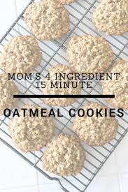 4 Ingredient 15 Minute Oatmeal Cookies To Eat Drink Be Married Baking Recipe Oatmeal Cookies Easy Oatmeal Cookie Recipes Dessert Recipes Easy