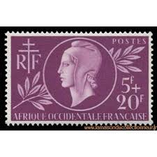 Timbre Collection Aof N Yvert Et Tellier 1 Neuf Sans Charniere En 2020 Timbre Collection Timbre Charnieres