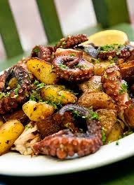 Simply coat with oil, lemon, and herbs. Octopus With Potatoes Monahan S Seafood Market Fresh Whole Fish Fillets Shellfish Recipes Catering Lunch Counter Ann Arbor Michigan