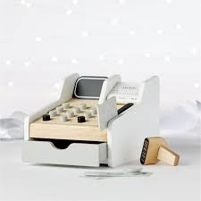 Shop Wooden Cash Register No Imaginary Store Is Complete Without This Wooden Cash Register Toy Featuring 10 Kids Wooden Toys Pretend Play Toys Cash Register