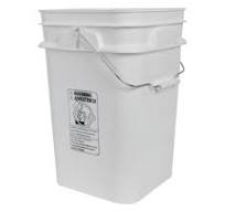 1.5 Gallon White Plastic OH Pail W/Plastic Handle, FDA Approved - Illing  Packaging - Packaging