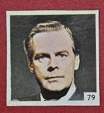 1965 UK Ian Gillett Carmichael English Actor Sticker Stamp Card Jimmy  Tarbuck's