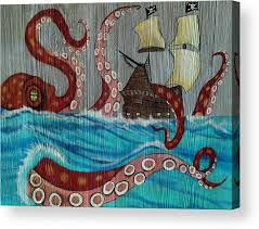 Hello select your address all. Kraken Attacking Pirate Ship Acrylic Print By Elaine Haakenson