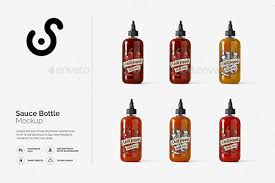 The huge source of free bottle mockup psd templates! Sauce Bottle Mockup Template By Nomanzxx Graphicriver