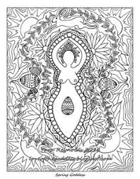 The goddess of the sun holds the earth to create life. Goddess Coloring Pages