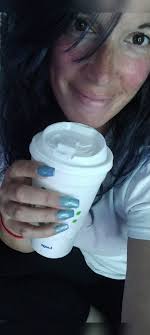 Starting off my Monday with Coffee and pretty nails! (I am IN LOVE with  this color) What are you all up to today?