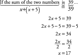 You now are ready to solve the problem. Number Problems