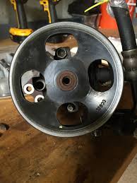 Vane pump and reservoir (power steering). Power Steering Pulley Removal Help Toyota Tundra Forums