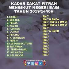 Antara kadar zakat fitrah 2020 yang terdapat pada jadual di bawah adalah,perlis, selangor, kedah, negeri sembilan, pulau pinang, melaka, perak, johor, wilayah persekutuan kuala lumpur, pahang, terengganu, wilayah persekutuan labuan, kelantan, sarawak dan juga. Zakat Johor 2019 Online