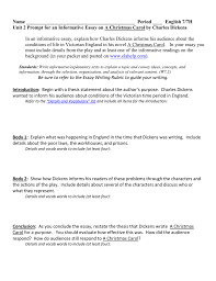 When writing the body of an informative paper, it is best to break the paragraph down into four distinct steps. A Christmas Carol