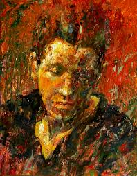 Melancholy in Red by Hyatt Moore