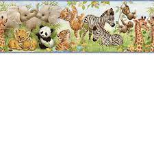 Using solid borders (safari is ok). Free Download Jungle Pals Wallpaper Border Baby Nursery Kids 800x800 For Your Desktop Mobile Tablet Explore 46 Safari Wallpaper Borders Safari Print Wallpaper Baby Safari Wallpaper African Safari Wallpaper