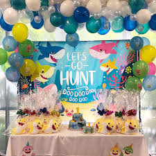 Shark week is coming up in just a few weeks and i am so ready for it! Baby Shark Theme Birthday Party Decorations Cheap Online Shopping