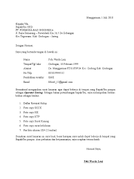 Dengan hormat, bersama surat lamaran ini, saya bermaksud untuk mengajukan permohonan kerja di pt titikdua network pada posisi teknisi komputer. Surat Lamaran Kerja