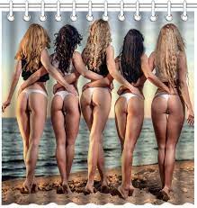 Newest best videos by rating. Shower Curtain Beautiful Women Nude Busty Sexy Ass Hot Bikini Girls On The Beach Fabric Decorative Bathroom Bath Curtains Shower Curtains Aliexpress
