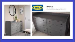 There's a choice of wood veneer and white finishes to help you find your favourite. Ikea Hauga 6 Cekmeceli Sifonyer Kurulumu Hauga 6 Drawer Dresser Assembly Youtube