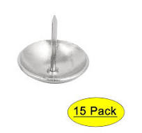 25mm Dia Stainless Steel Upholstery Nail Decorative Tack Stud Push Pin 15PCS