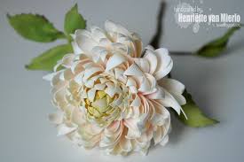 Foamiran Dahlia Henriette Van Mierlo Foam Flowers Paper Flowers Flower Video