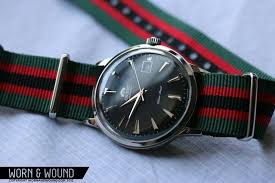 Black And Red Watch Straps Orient Bambino With Green Black And Red Nato Strap Watches For Men Watch Strap Ideas Orient Watch Men